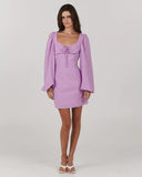 Andrea Mini Dress - Lilac