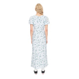 Lalisa Cleo Midi  Dress - Blue Floral