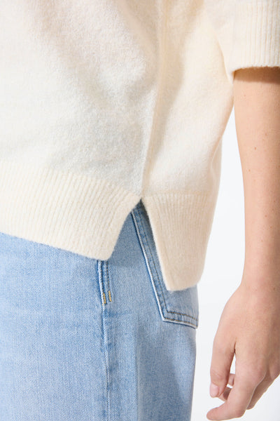 SS Knit Top - Off White