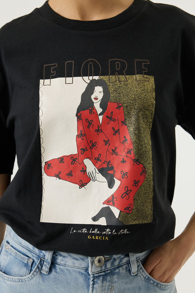 Fiore SS Tee - Black