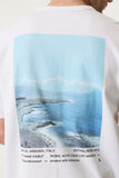 White Tee With Back Print