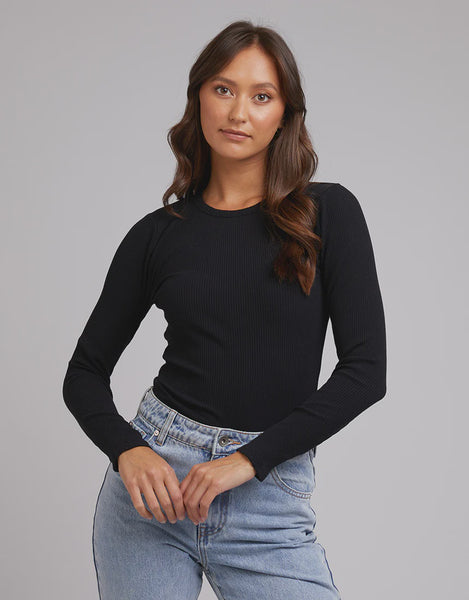 Rib Long Sleeve - Black