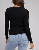 Rib Long Sleeve - Black