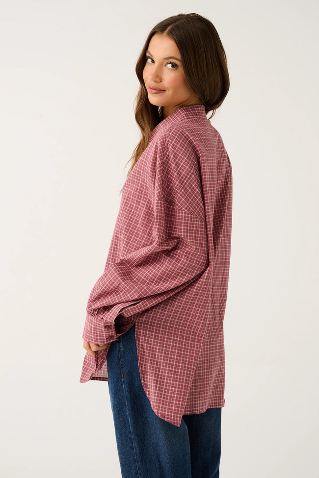 Darby Shirt -  Mulberry Check