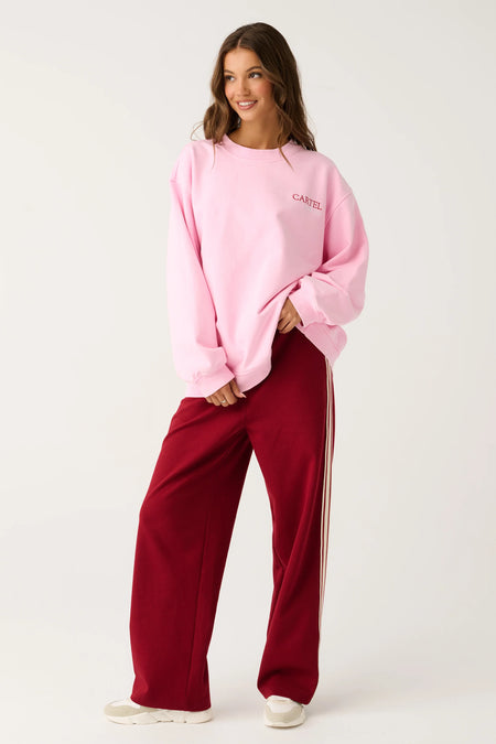 Freddie Rugby Top - Burgundy Stripe