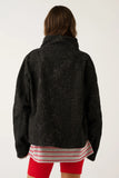 Peta Jacket - Black Washed Leopard
