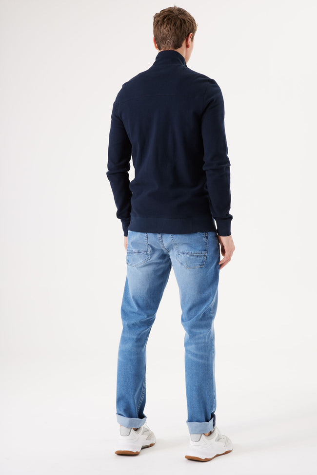 Zip Sweater - Navy