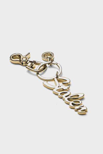 Script Key Ring - Gold Zinc Alloy
