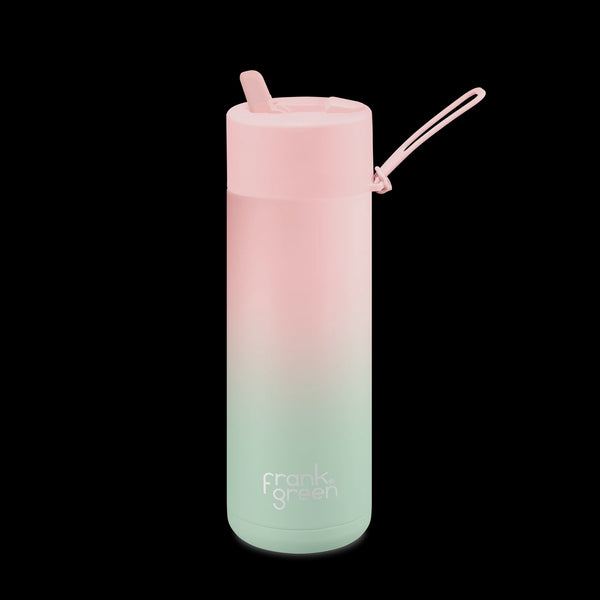 Frank Green Reusable Bottle Flip Lid 20oz/595mls - Blushed / Mint Gelato