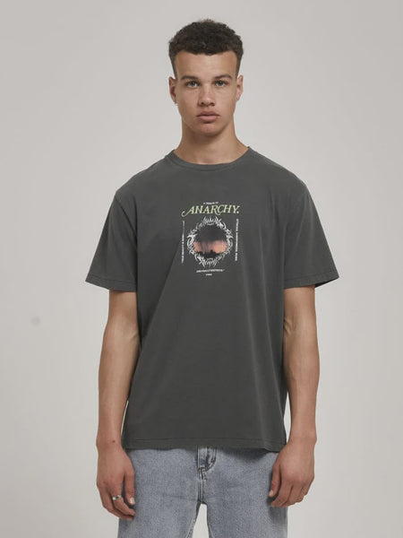 In A State of Relaxation Merch Fit Tee - Grey Marle