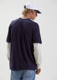 Max Relax - Hemp Retro Fit T-Shirt - Navy