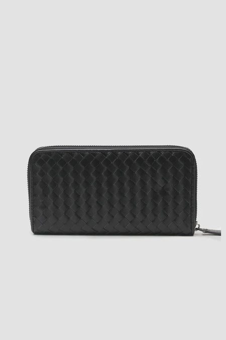 Woven Wallet - Black Small